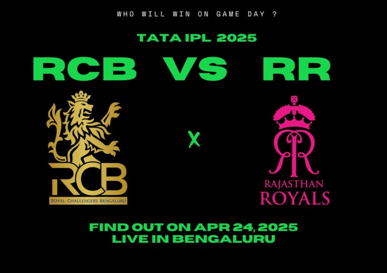 RCB vs RR IPL 2025 Live Score and Match Preview: Royal Clash at Chinnaswamy