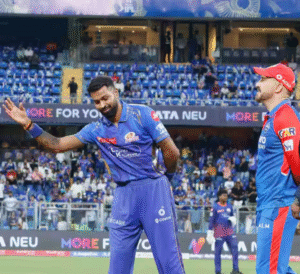 MI players celebrate a commanding 59-run win over DC to clinch the final IPL 2025 playoff spot