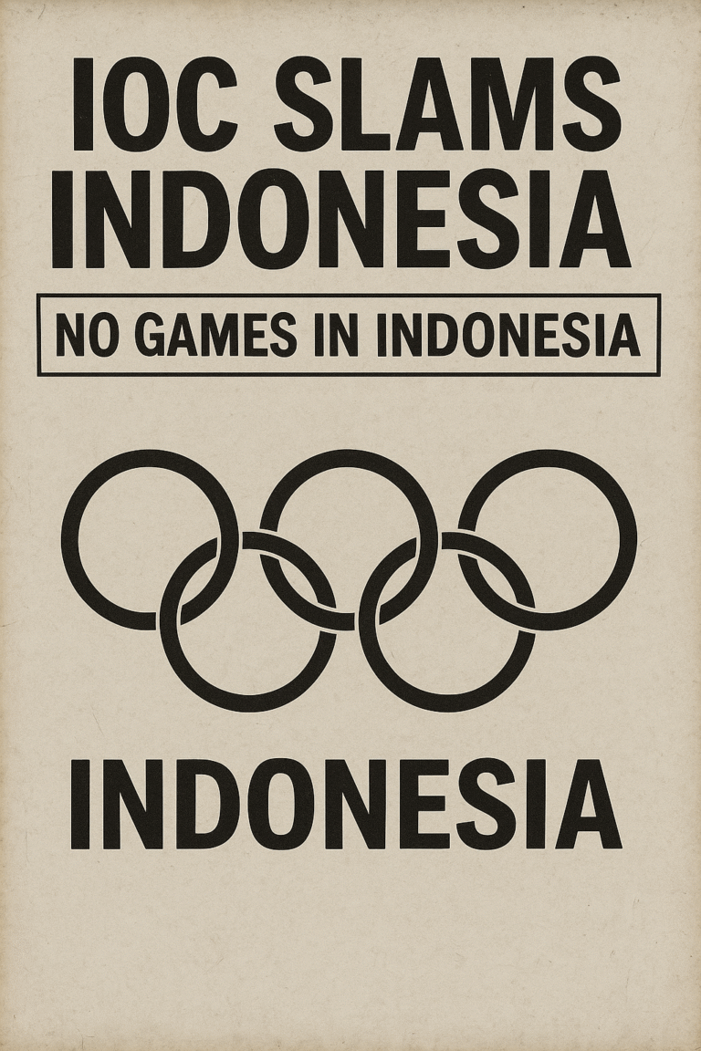🏆 Indonesia vs IOC: Politics, Power & the Price of Sports — When the Olympic Spirit Was Tested – 2025